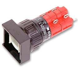 Eao (31-282.0252) Pushbutton Switch, 31, 16 mm, DPST-NO, DPST-NC