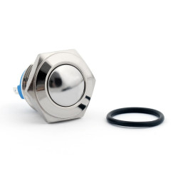 Push Button  Ball Shaped  Antwire  16mm Stainless Steel Metal