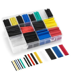 Heat Shrink, Salipt, 580 pcs 6 Colours, 11 Sizes, Polyolefin sleeving