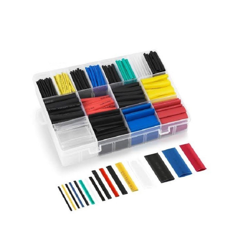 Heat Shrink, Salipt, 580 pcs 6 Colours, 11 Sizes, Polyolefin sleeving