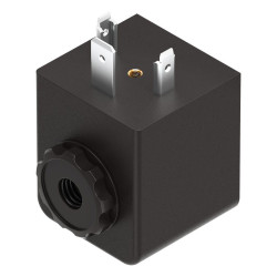 Festo (MD-2-24VDC-PA) Solenoid Valve, 24 VDC, -20 °C to 50 °C, Knurled Nut