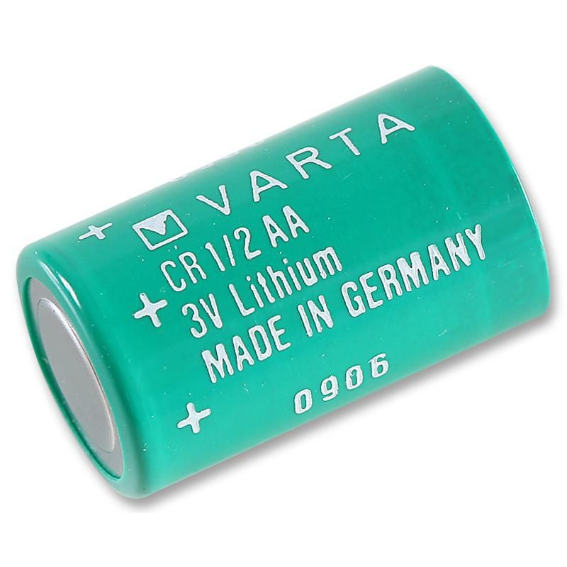 Varta (6127101301) Battery, Single Cell, 3 V, 1/2AA, 950 mAh