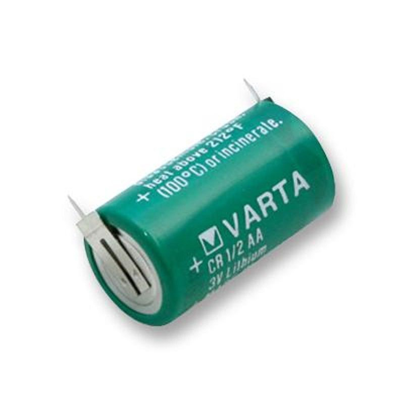 Varta (6127901301) Battery, Single Cell, 3 V, 1/2AA, 950 mAh, PCB Pins