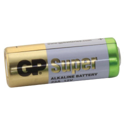 GP Batteries (GP23A) Ultra, Single Cell, 12 V, 23A, Alkaline, 55 mAh