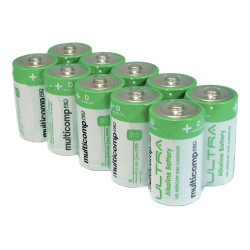 Multicomp Pro (PSG91116) Battery, 1.5 V, D, Alkaline, 12 Ah, 34.2 mm