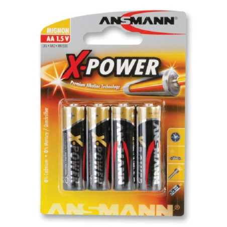 Ansmann (5015663) Battery, X-Power Premium, 1.5 V, AA, Alkaline, 3 Ah