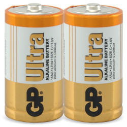 GP Batteries (GP14AU-C2) Battery, Super, Pack of 2, 1.5 V, C, Alkaline