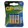 GP Batteries (GP24AU(P)-C4) Battery, Ultra, Pack of 4, 1.5 V, AAA, Alkaline