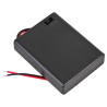 Multicomp Pro (MP000374) Battery Box, Switched, Wired, 4 x AAA