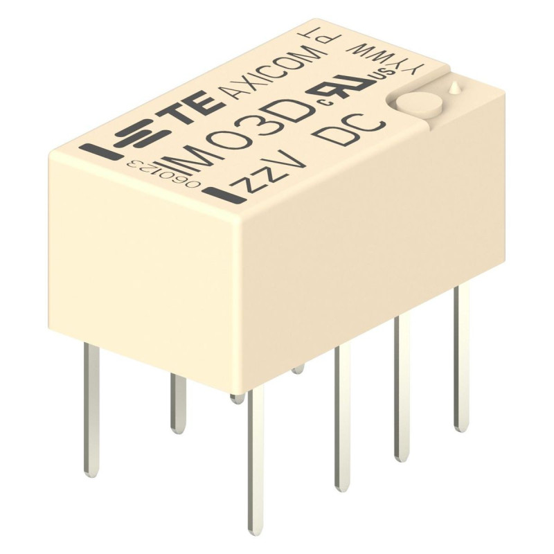 Axicom (IM03DTS) Power Relay, DPDT, 5 VDC, 5 A, IM, Through Hole