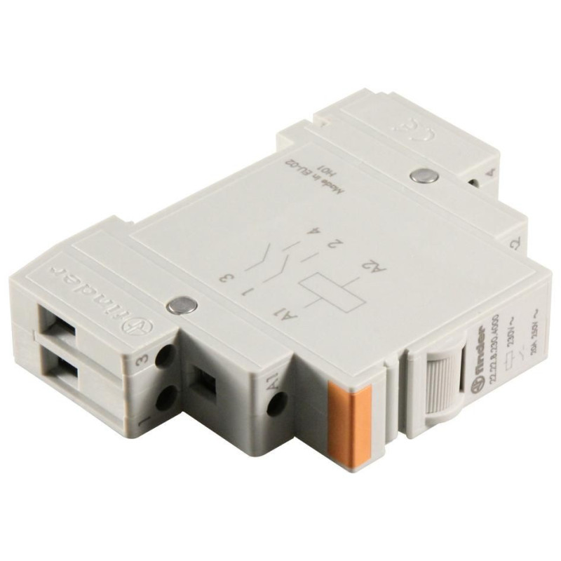 Finder (22.22.8.230.4000) Power Relay, 20 A, 22 Series, DIN Rail, AC