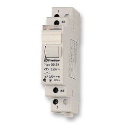 Finder (20.21.8.230.4000) Power Relay, 230 VAC, 16 A, DIN Rail