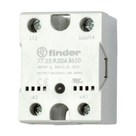 Finder (77.25.9.024.8250) Solid State Relay, SPST-NO, 25 A, 32 VDC