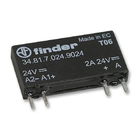 Finder (34.81.7.005.9024) Solid State Relay,  6A, 7.5VDC, PCB, Through Hole