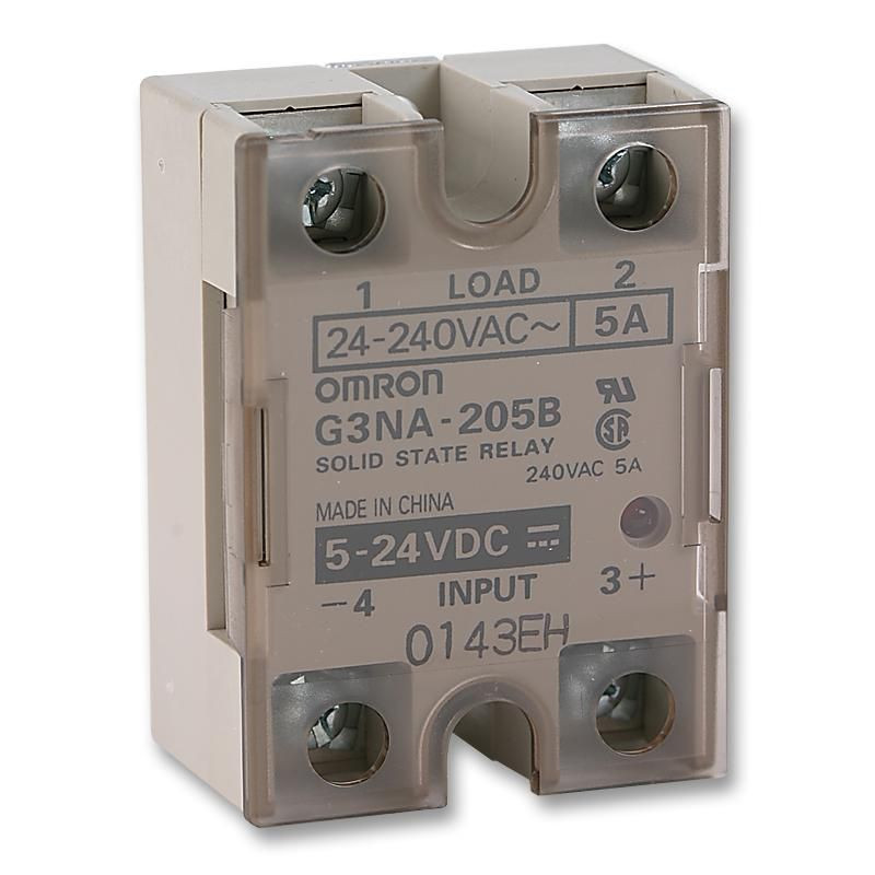 Omron (G3NA-205B-UTU DC5-24) Solid State Relay, SPST-NO, 5 A, 264 VAC