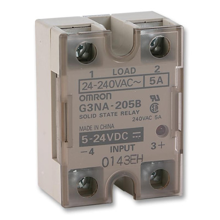 Omron (G3NA-205B-UTU DC5-24) Solid State Relay, SPST-NO, 5 A, 264 VAC