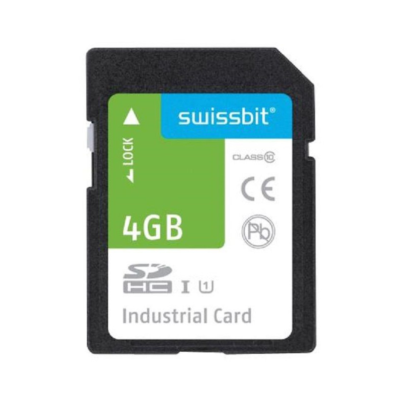 Swissbit (SFSD4096L1BM1TO-I-ME-2A1-STD) Flash Memory Card, 4 GB