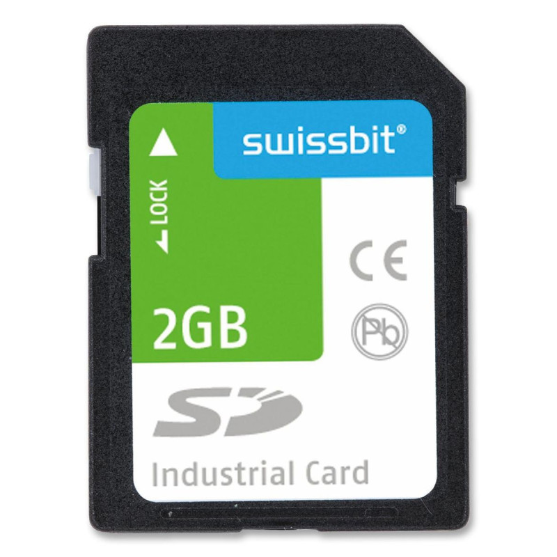 Swissbit (SFSD2048L3BM1TO-I-GE-2CP-STD) Flash Memory Card, 2 GB