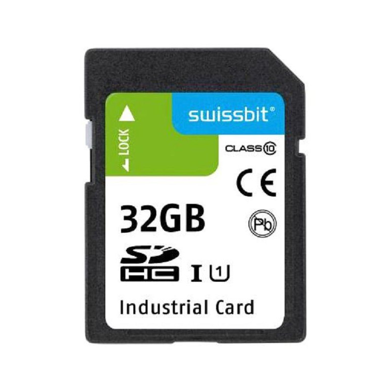 Swissbit (SFSD032GL2AM1TO-I-5E-221-STD) Flash Memory Card, 32 GB