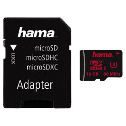 Hama (00123980) Flash Memory Card, MicroSDHC Card, 16 GB