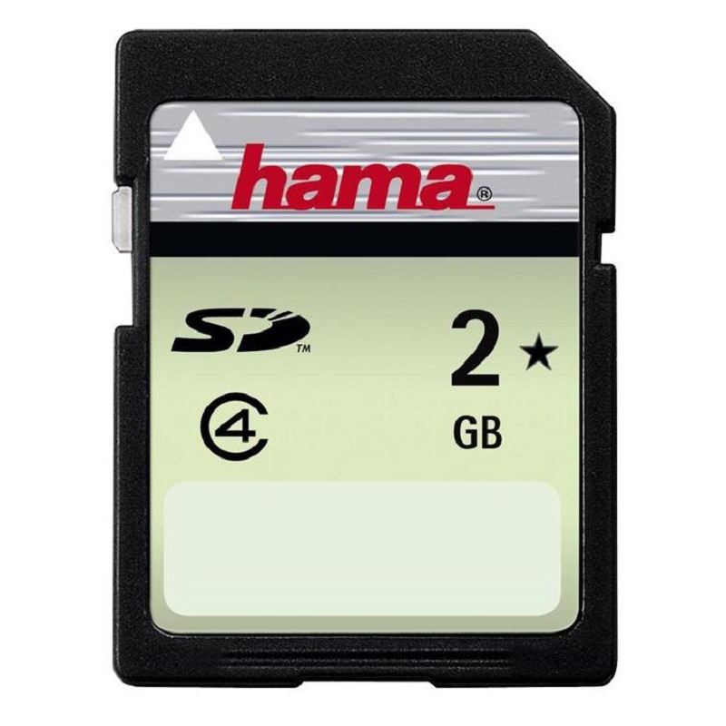 Hama (055377) Flash Memory Card, SD Card, Class 4, 2 GB