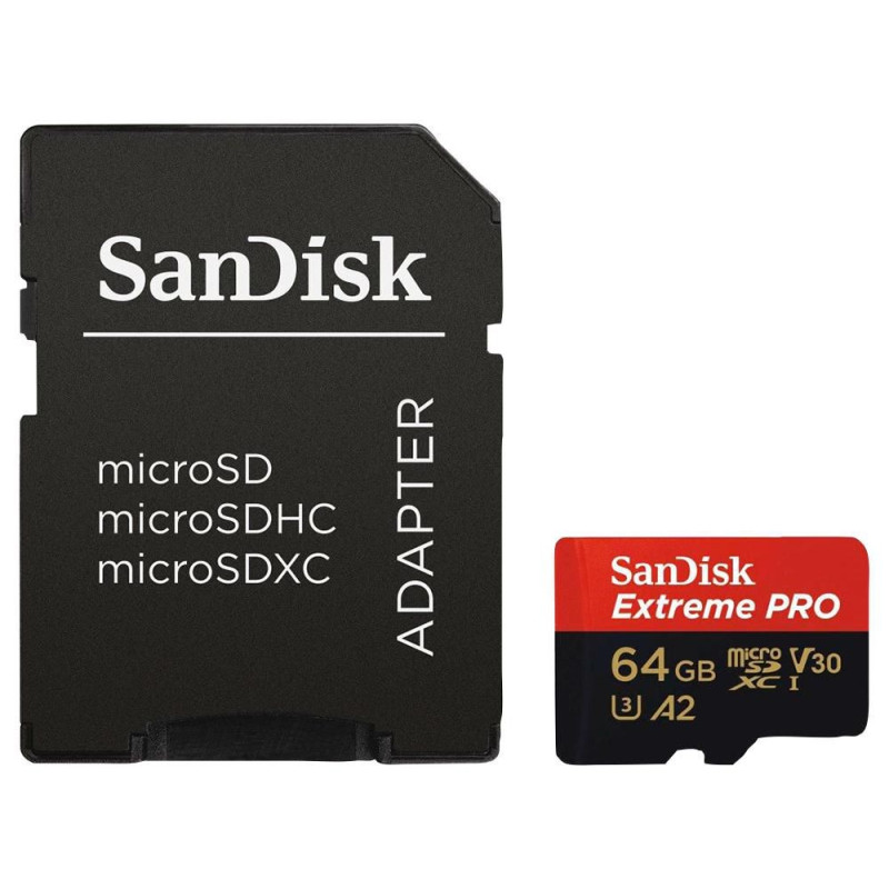 SanDisk (SDSQXCY-064G-GN6MA) Flash Memory Card, 64 GB, Sandisk Extreme Pro