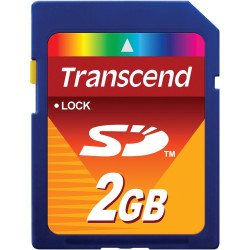 Transcend (TS2GSDC) Flash Memory Card, SD Card, 2 GB, TS Series