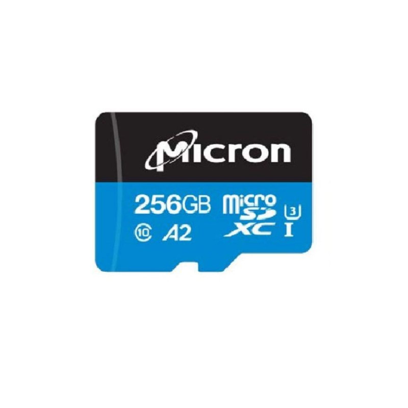 Micron (MTSD256AKC7MS-1WT) Flash Memory Card, MicroSDXC Card, 256 GB