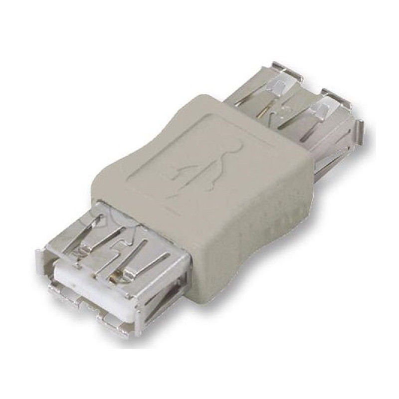 L-Com (UAD015FF) USB Adapter, USB Type A Receptacle, USB Type A Receptacl