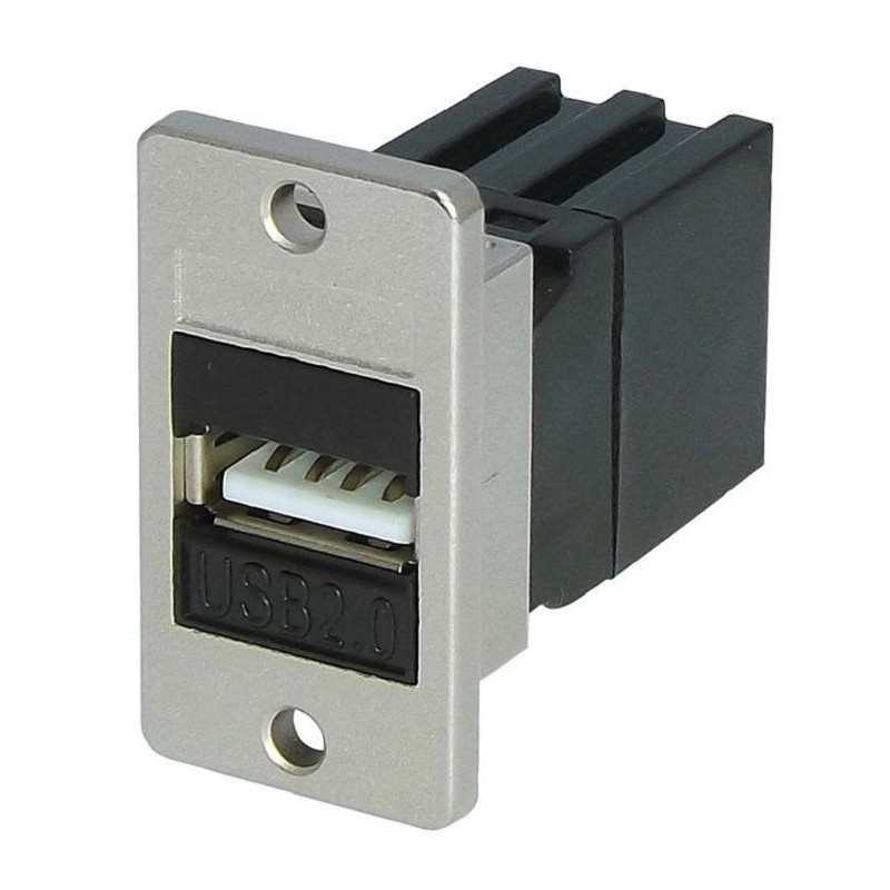 Tuk (KCUAA2BKPM) USB 2.0 Panel Mount A Female to A Female Keystone Coupler