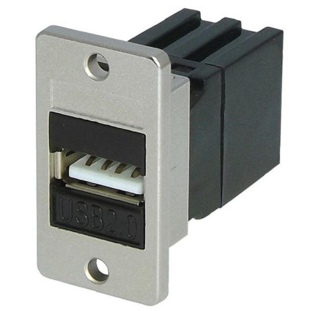 Tuk (KCUAA2BKPM) USB 2.0 Panel Mount A Female to A Female Keystone Coupler