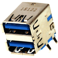 Molex (48406-0003) USB Stacked Connector, USB Type A, USB 3.0