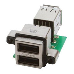 Amphenol Communications (MUSBC31130)USB Stacked Connector, USB Type A