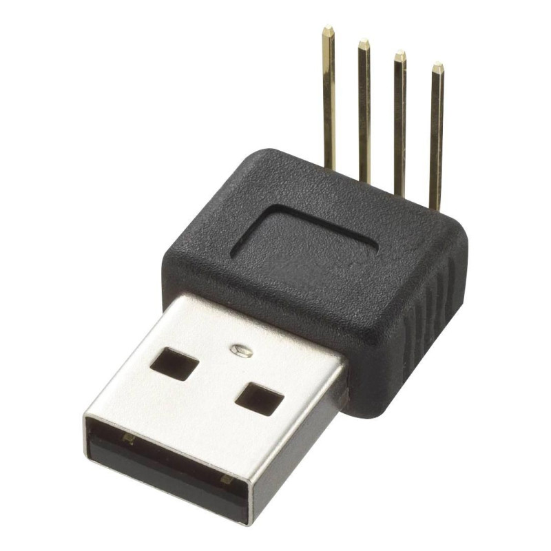 Clever Little Box (CLB-JL-8136) USB Connector, End W/Pin, USB Type A