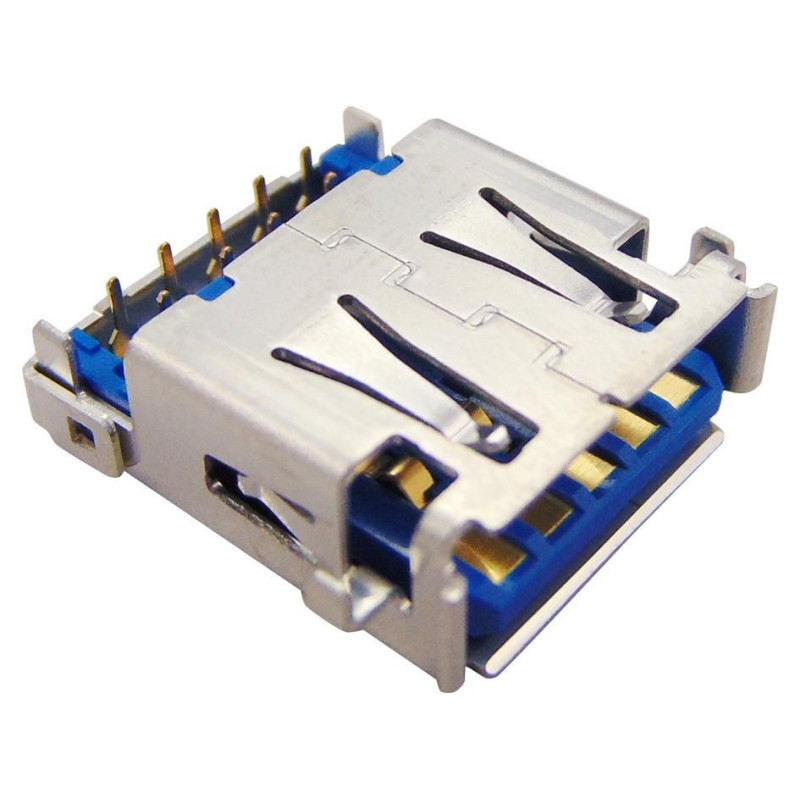 Jst (UB3A-9R-D6C-333(HF)) USB Connector, USB Type A, USB 3.0, Receptacle