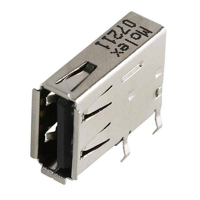 Molex (48204-0001) USB Connector, USB Type A, USB 2.0, Receptacle, 4 Ways