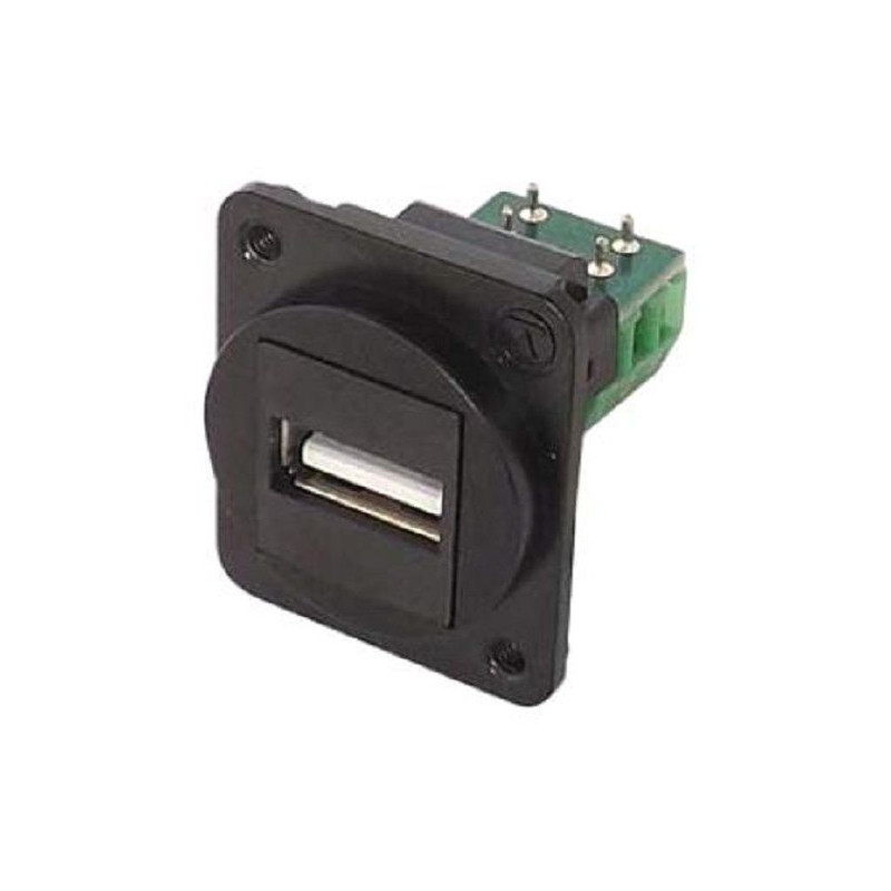 Tuk (KUA2BKDPM) USB Connector, USB Type A, USB 2.0, Receptacle