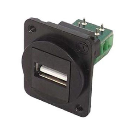 Tuk (KUA2BKDPM) USB Connector, USB Type A, USB 2.0, Receptacle