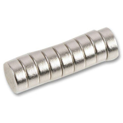 Duratool, Magnets, Pack of 10, Button, Rare Earth, 8mm x 3mm, , D01766