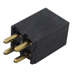 Samtec (SSQ-106-01-G-D) PCB Receptacle, Board-to-Board, 2.54 mm, 2 Rows