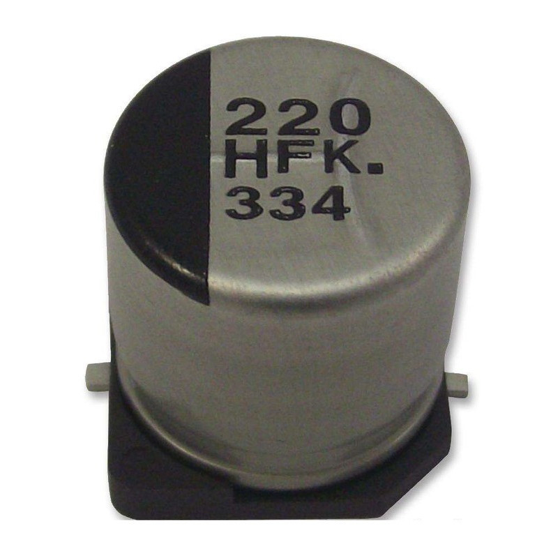 Panasonic, SMD Aluminium Electrolytic Capacitor, 50 V, EEEFK1H100UR