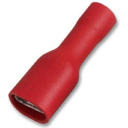 Pro Power (STFDFD1-188(8)) Female Push On Crimp Terminals Red 12Am 6.3mm