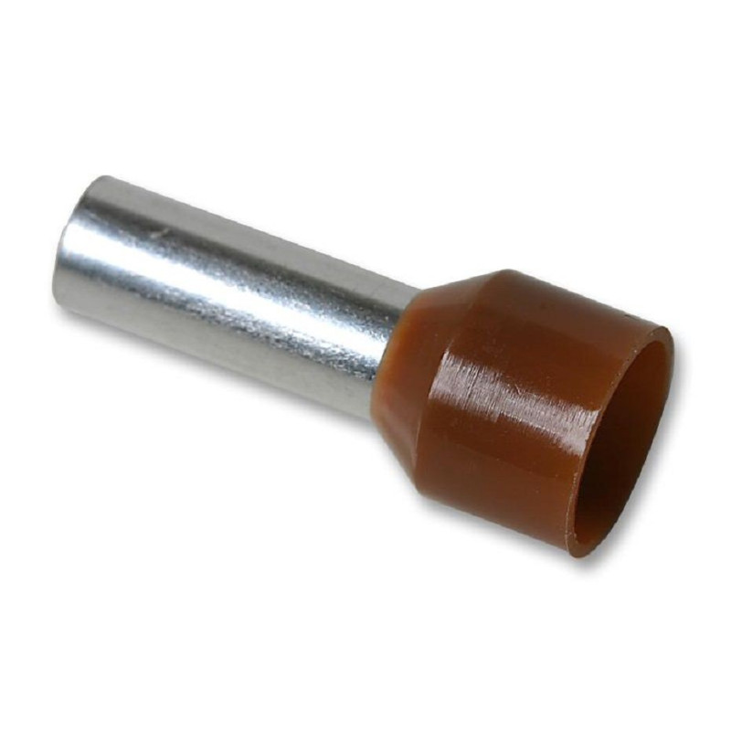 Multicomp Pro (E10-12-BROWN) Wire Ferrule, Single Wire, 8 AWG, 10 mm²