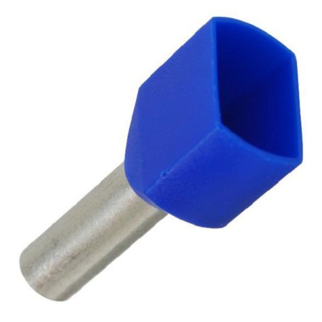 JST (TWE2.5-10) Wire Ferrule, Twin Entry, Twin Wire, 14 AWG, 2.5 mm²