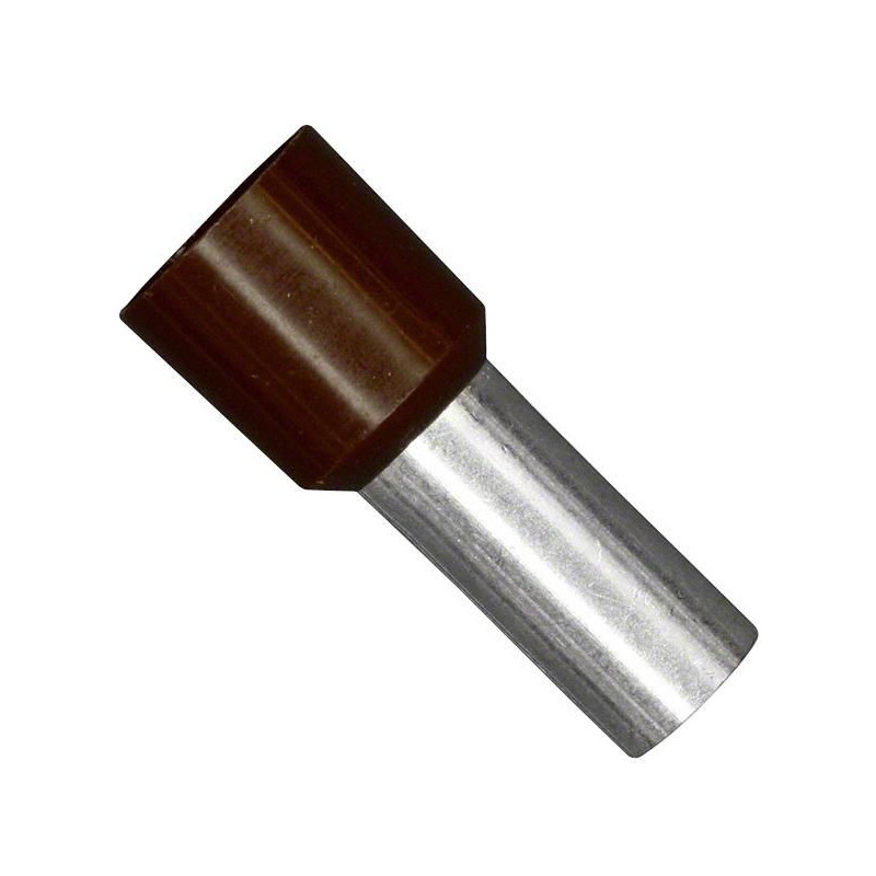 JST (FWE10-12) Wire Ferrule, French Code, Single Wire, 8 AWG, 10 mm², 12mm