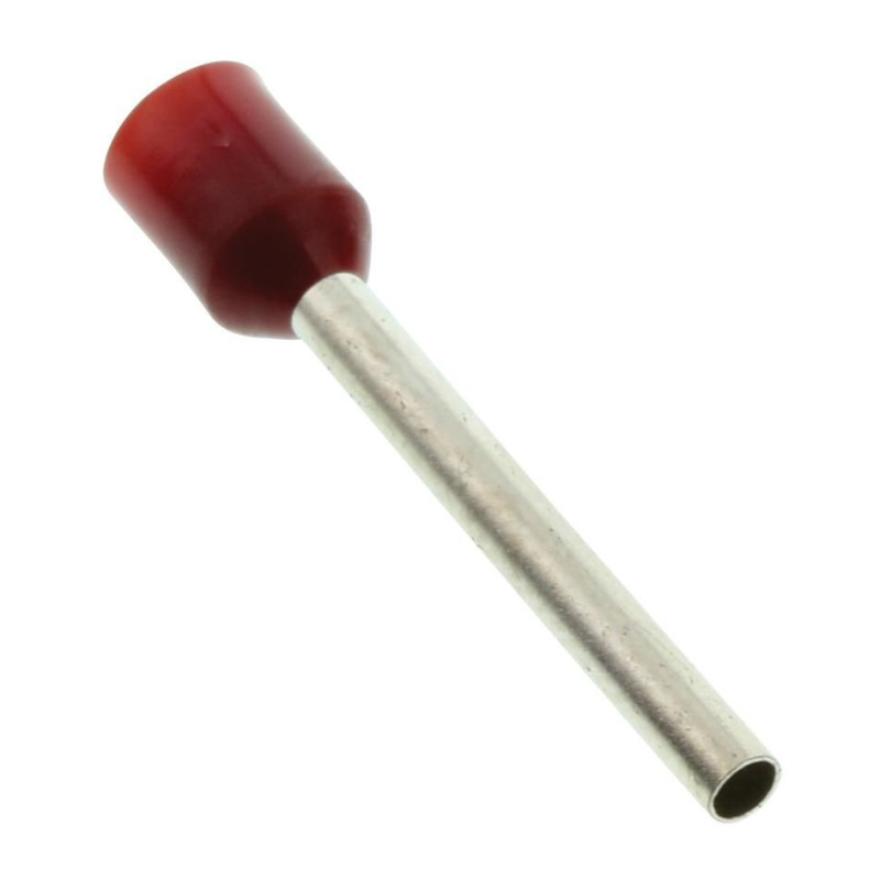 Multicomp Pro (E1518-L-RED) Wire Ferrule, Single Wire, 16 AWG, 1.5 mm²