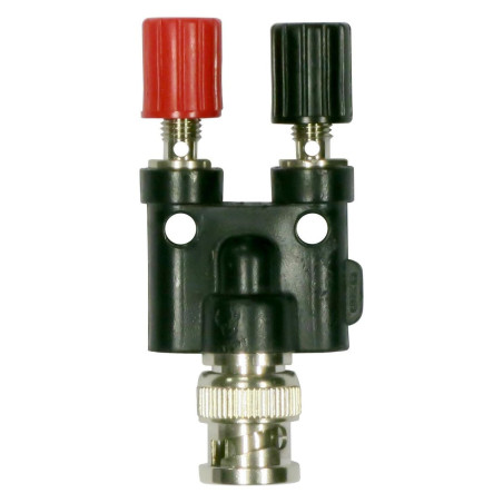 Tenma (76-005) Connector Adapter, BNC Coaxial, 1 Ways, Plug, Binding Post