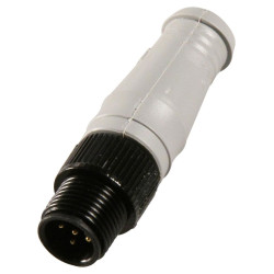 Molex (130039-0382) Sensor Connector, M12, Male, 5 Positions, Screw Pin