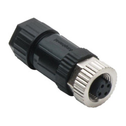 Amphenol (M12A-04BFFB-SL7001) Sensor Connector, 4 Pole, M12, Receptacle