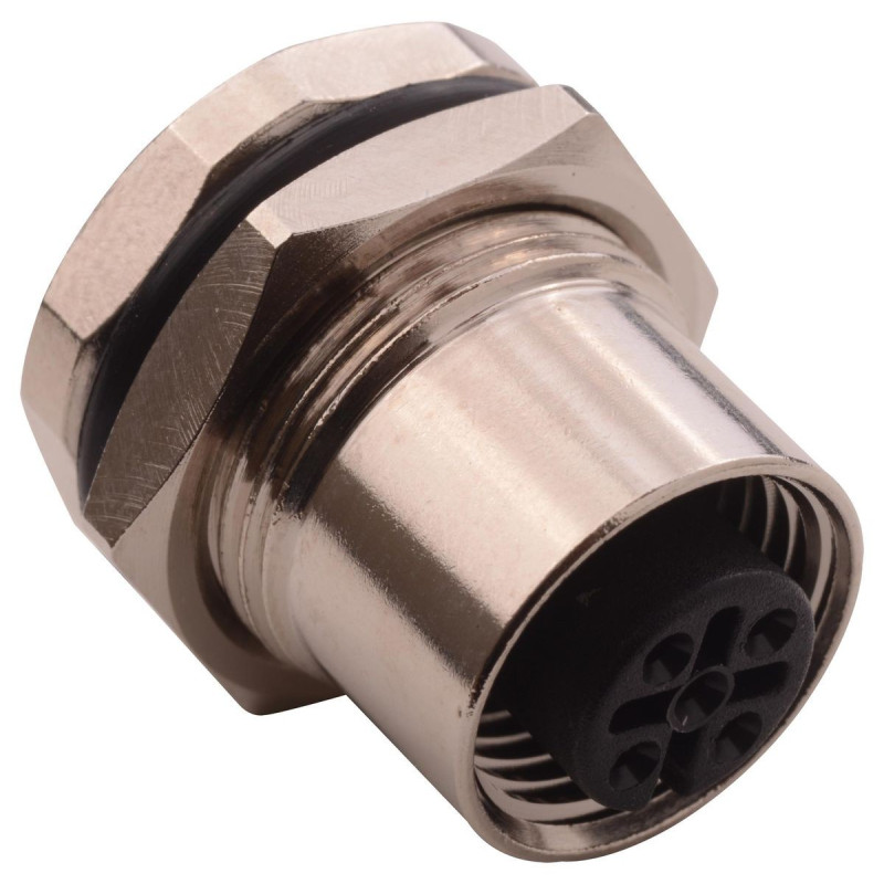 Norcomp (859-005-203R004) Sensor Connector, M12, Female, 5 Positions